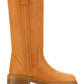 Edith Winter Boot In Vegetal Calfskin - Tan