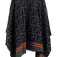 FF Logo Poncho - Black