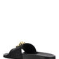 Barocco Palazzo Pool Slides - Black