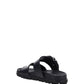 Strap Sandal with Buckle - Black