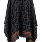 FF Logo Poncho - Black