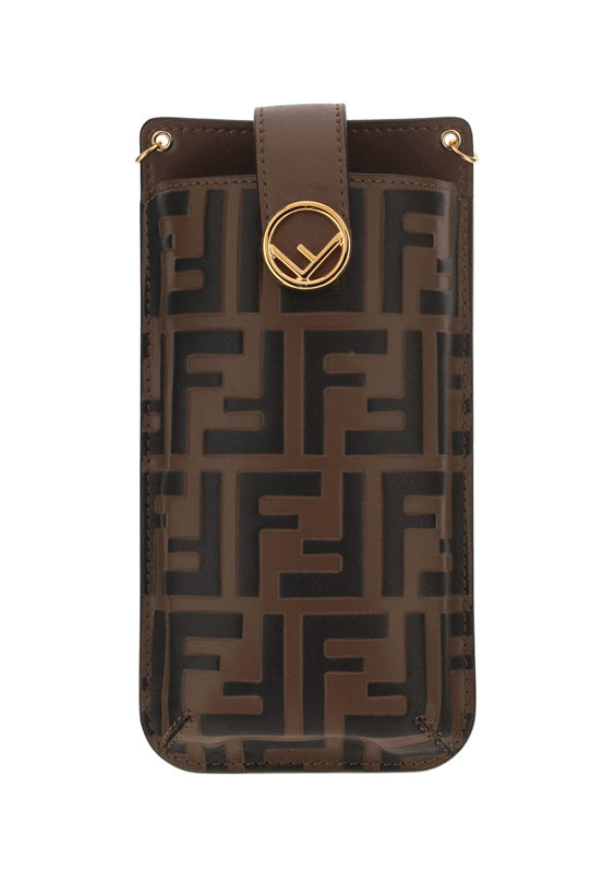 Phone Leather Pouch - Brown