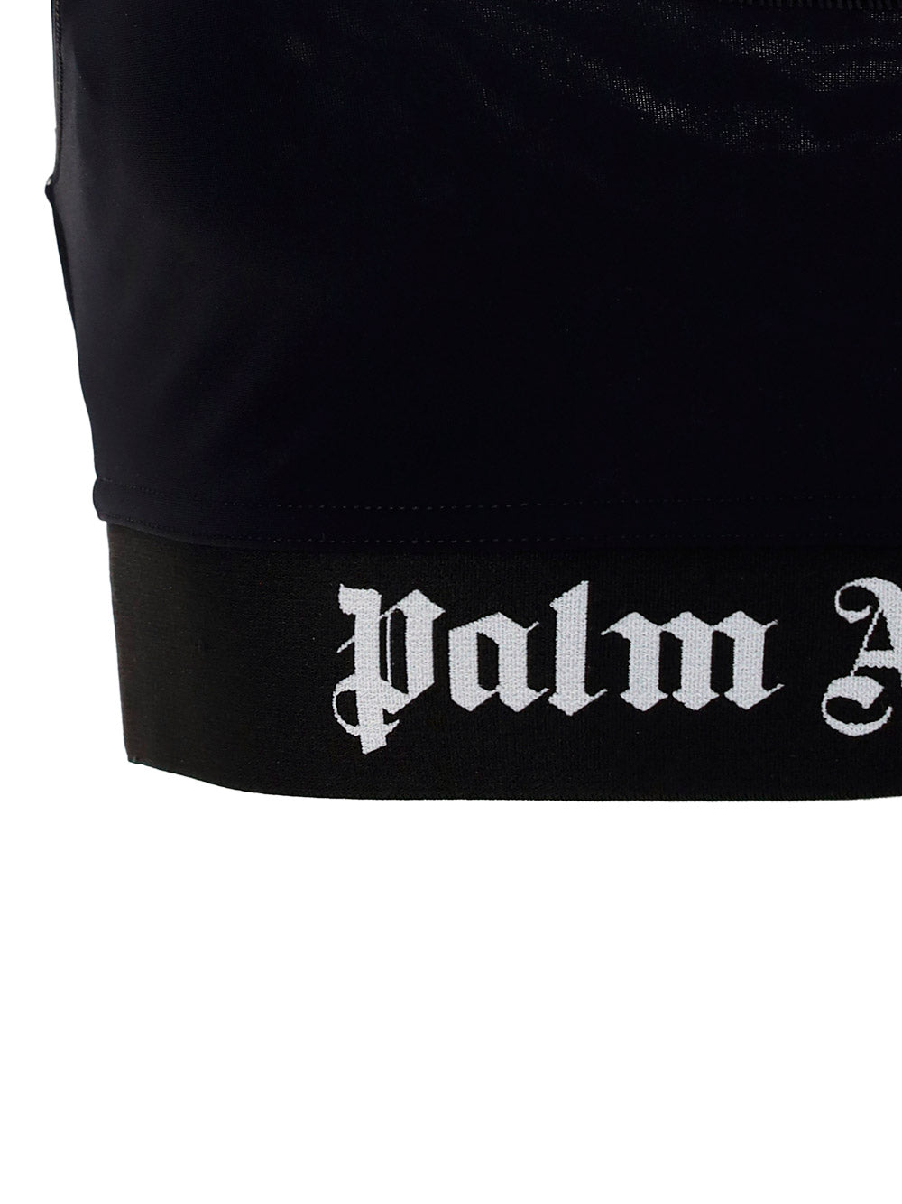 Logo Sports Bra - Black