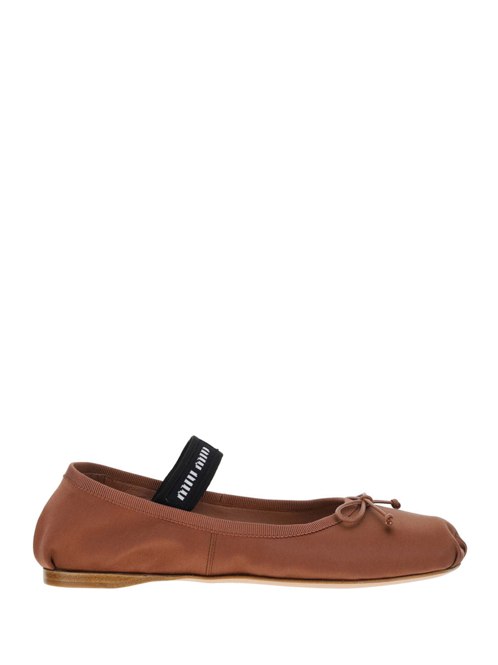 Satin Ballerinas - Cocoa Brown