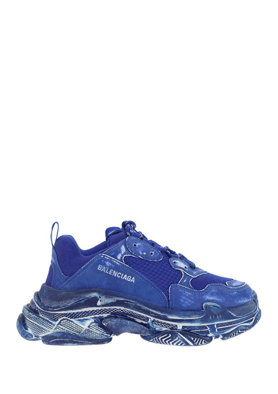 Triple S Faded Sneakers - Blue