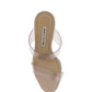 Scolto PVC Open Toe Mules - Beige.
