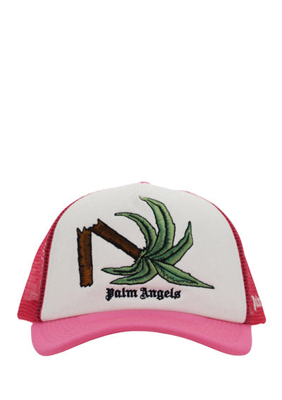 Broken Palm Trucker Hat - Pink / White