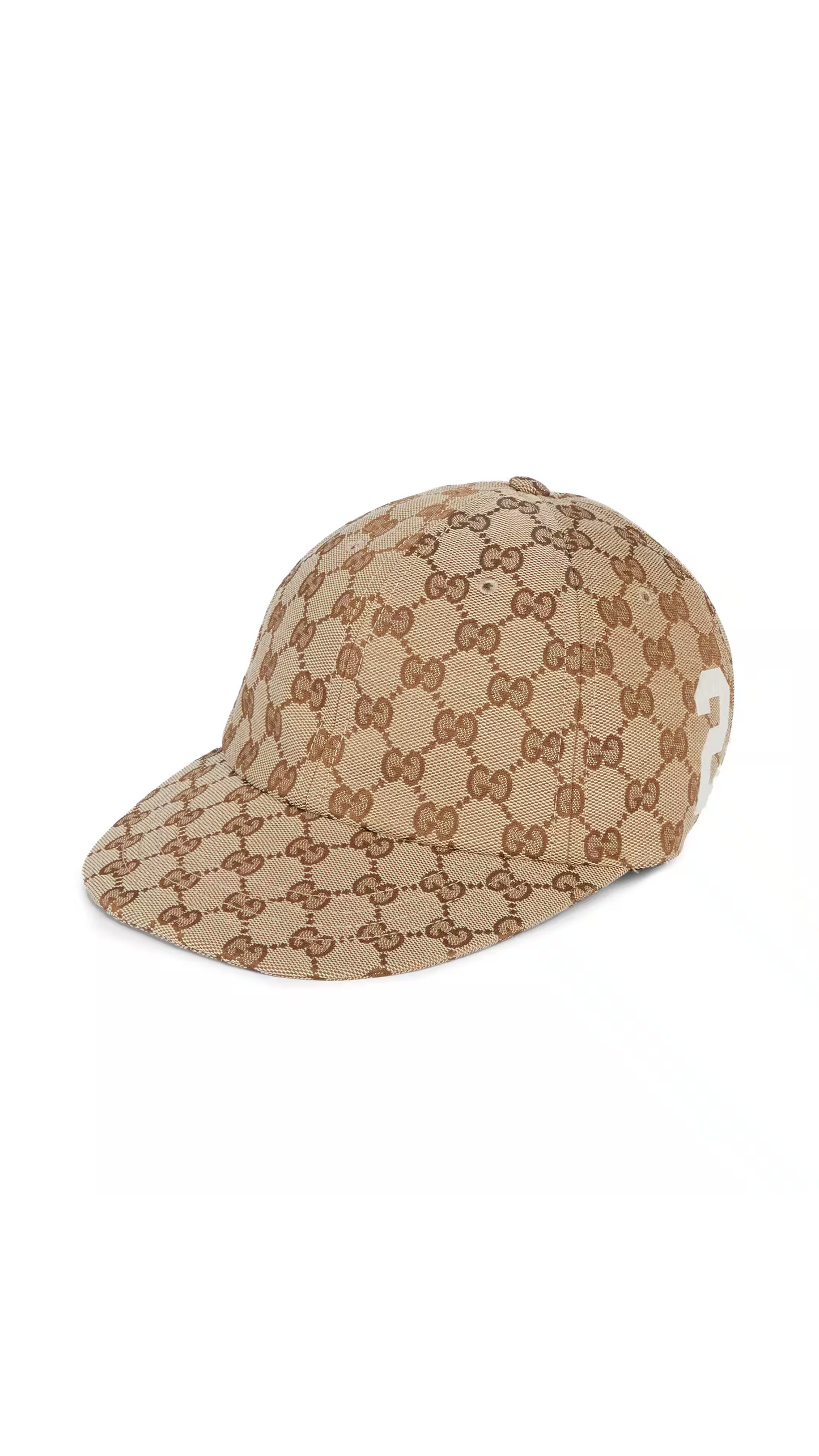 GG Conton Canvas Baseball Hat - Beige/Ebony