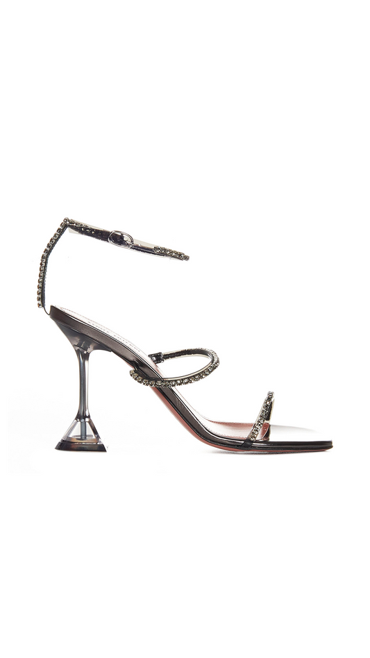 Gilda Glass Sandal - Dark Grey