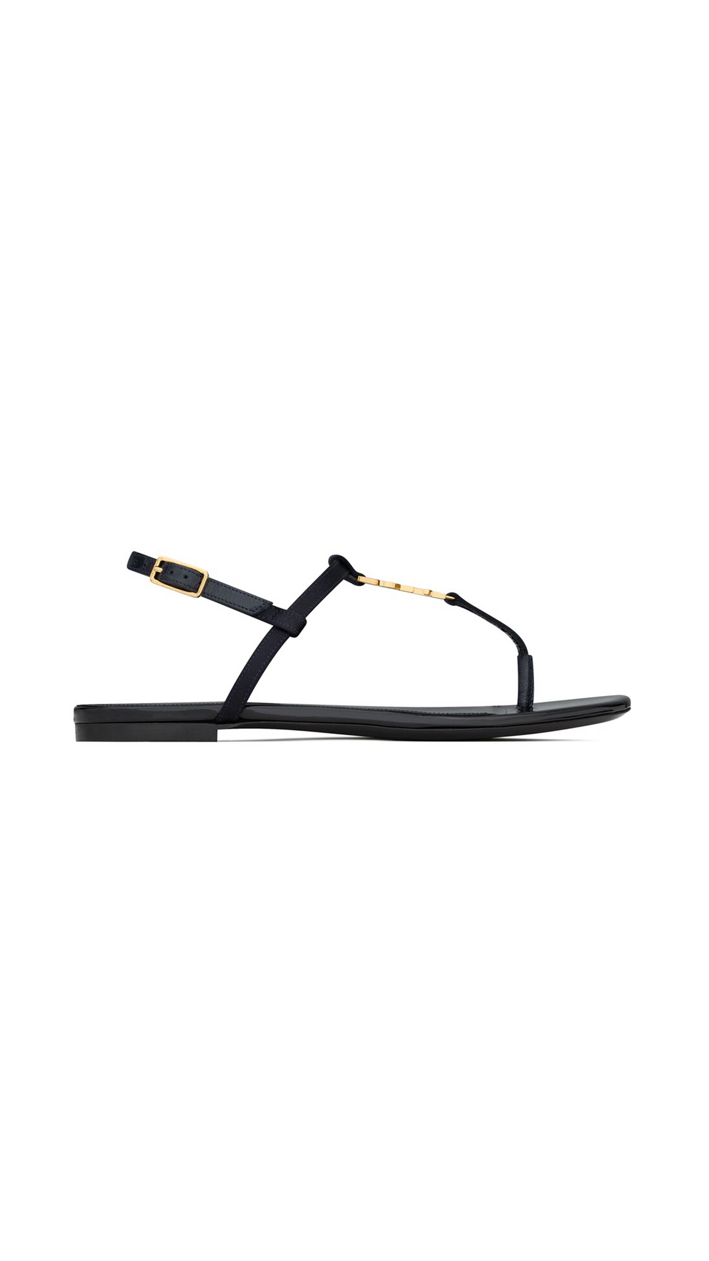 Cassandra Sandals in Silk Satin - Patriot Navy