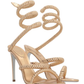 Cleo 105 Laminated Nappa Sandals - Gold