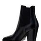 Theo Chelsea Boots in Smooth Leather - Black
