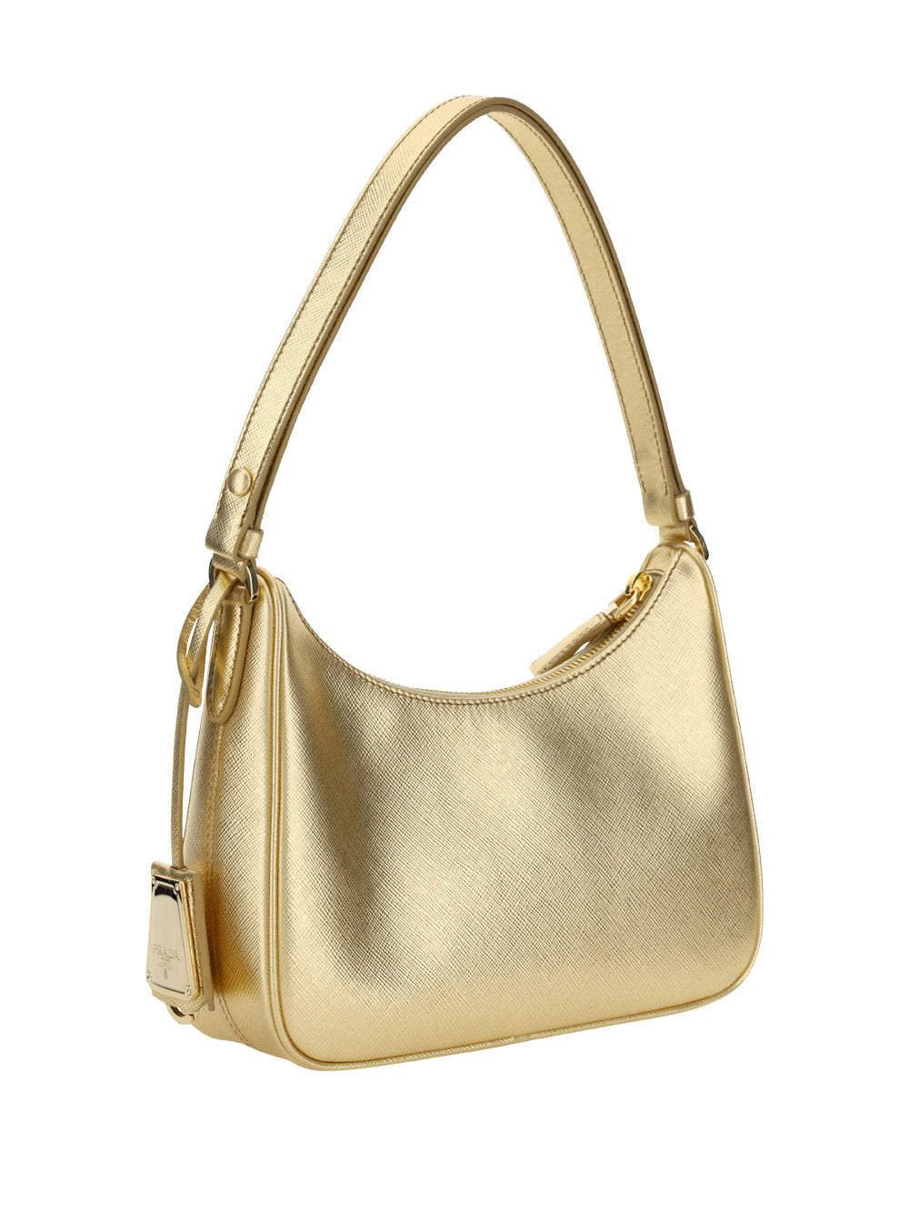 Saffiano Leather Mini Bag - Platinum
