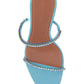 Gilda Crystal Sandals - Aqua Blue