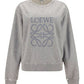 Distressed Anagram Sweatshirt in Cotton - Grey Melange