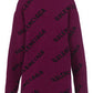 Allover Logo Cardigan - Purple