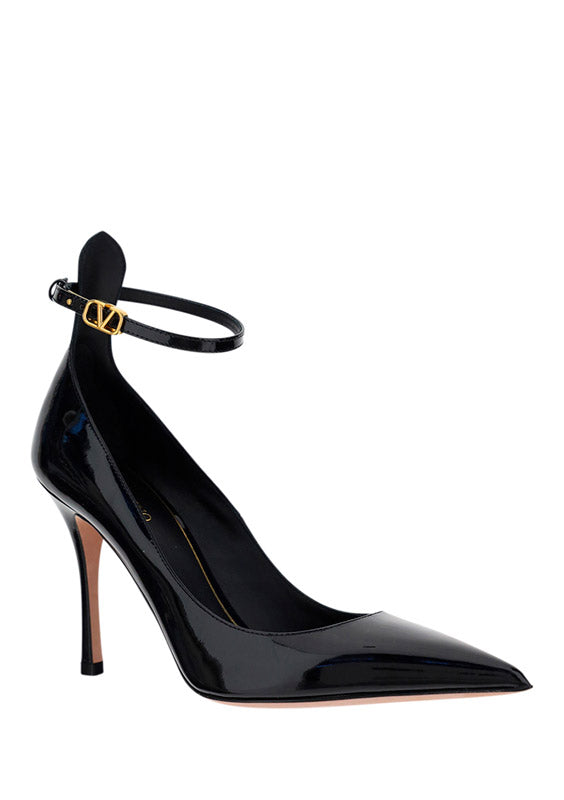 Tan-go Patent Leather Pump 100mm - Black