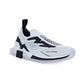 Stretch Mesh Sorrento Sneakers with Logo - White / Black