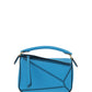 Mini Puzzle Bag in Soft Grained Calfskin - Cyan