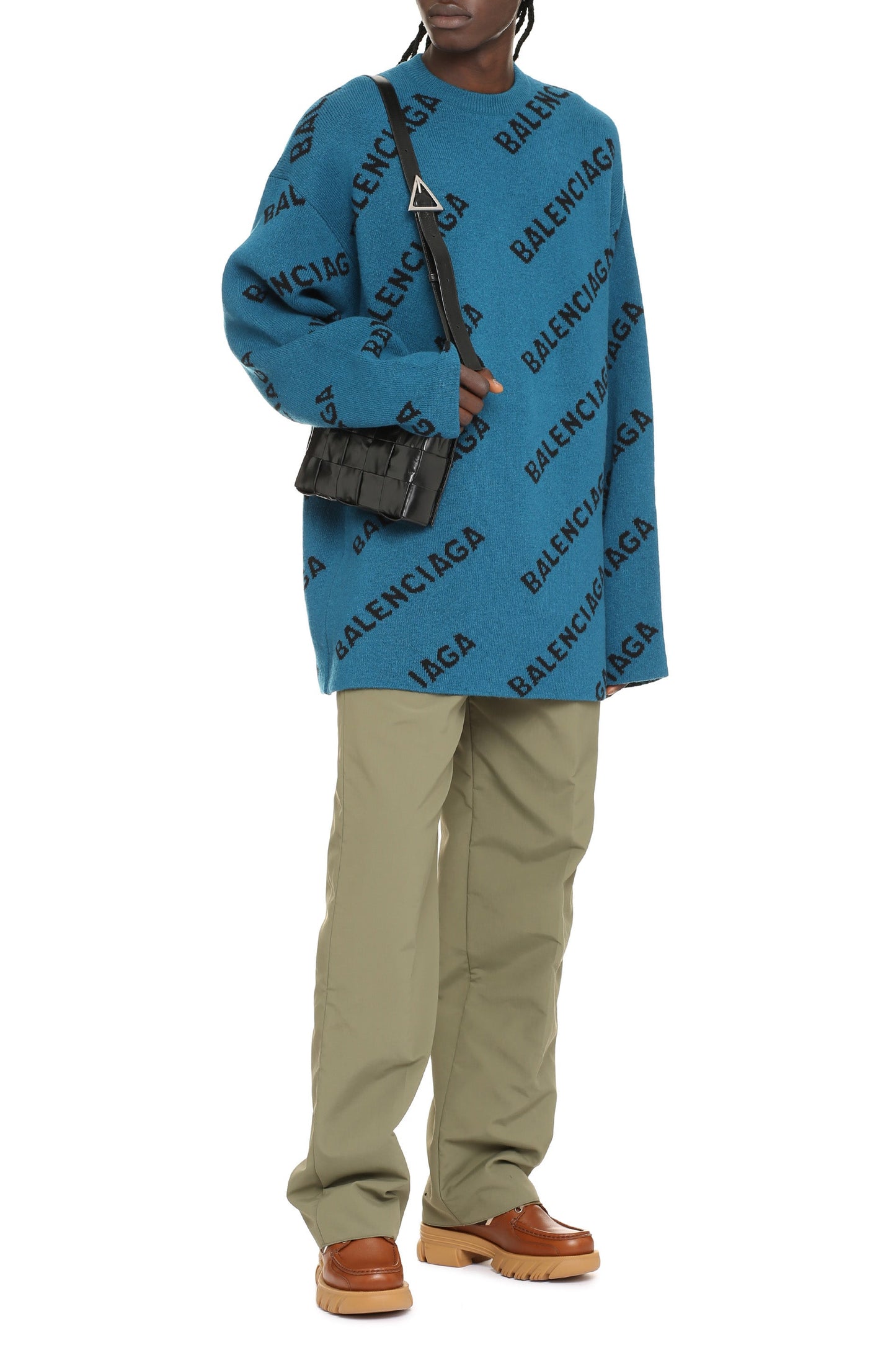 Jacquard crew-neck sweater