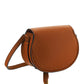 Marcie Nano Saddle Bag in Grained Calfskin - Tan
