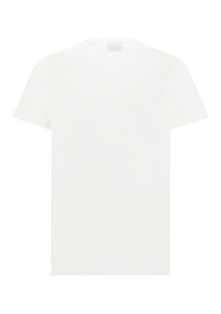 Monogram Motif Cotton T-shirt - White