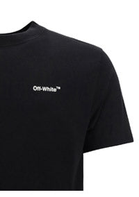 Chain Arrows-Print T-Shirt - Black