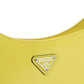 Prada Cleo Brushed Leather Shoulder Bag - Yellow.