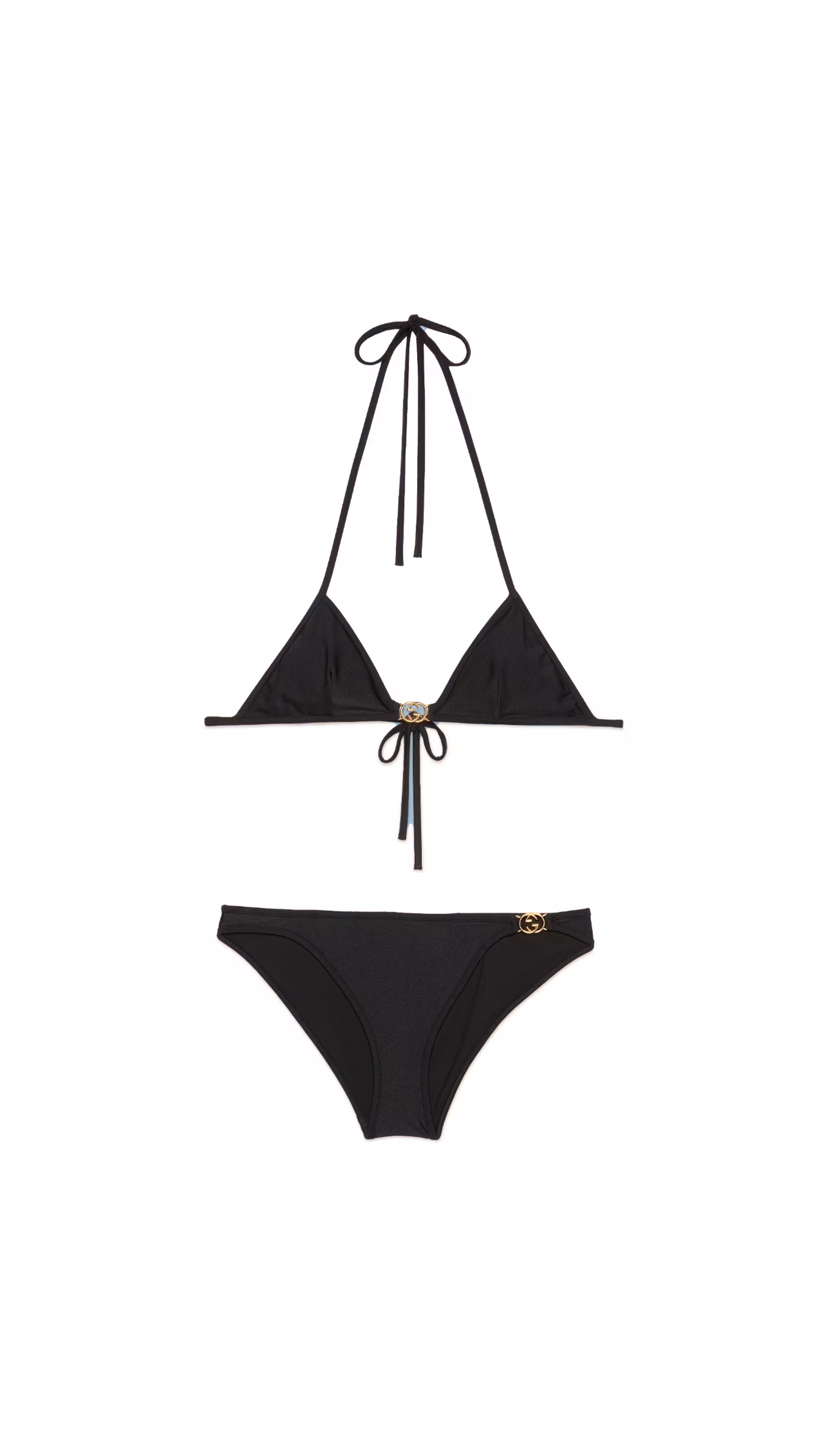 GG Stretch Jersey Bikini - Black