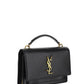 Sunset Chain Bag In Smooth Leather - Black