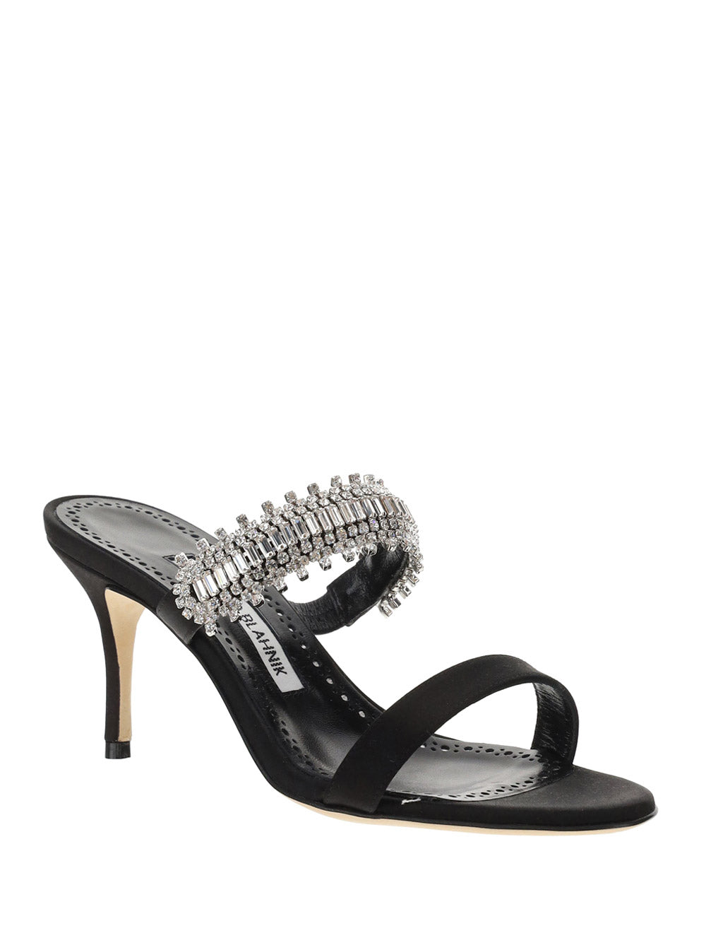 Sako Satin 70 Sandals - Black