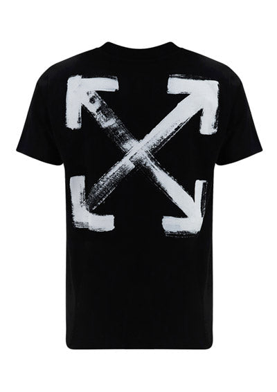 Paint Arrow Slim T-Shirt - Black