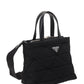 Re-Nylon Padded Tote Bag - Black.