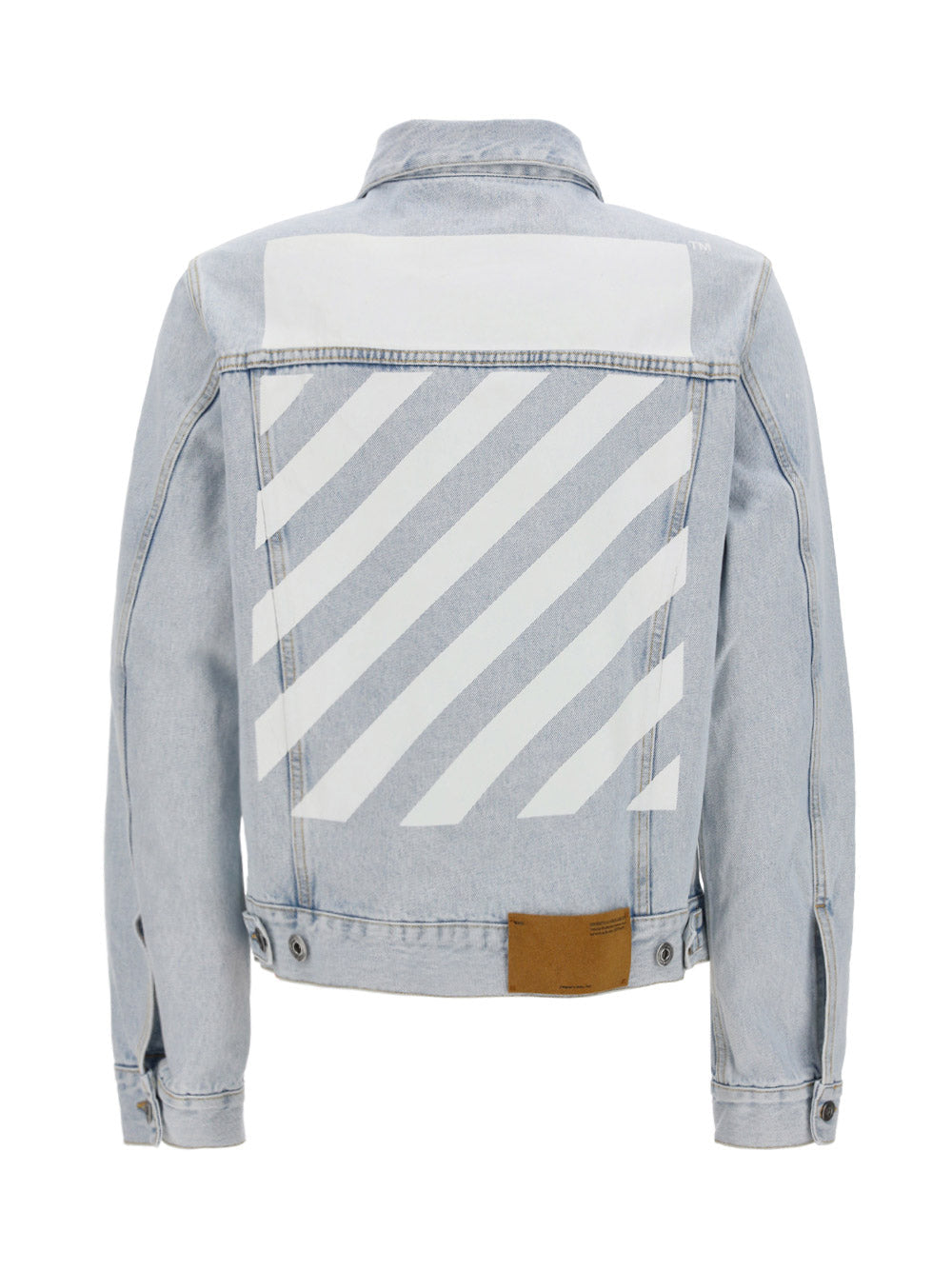Diagonal Tab Slim Denim Jacket