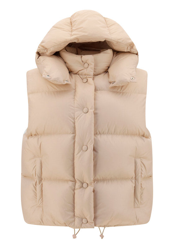 Nylon Down Vest - Peach Pink