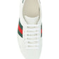 Ace Leather Sneakers - White / Green
