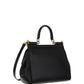 Small Sicily Bag In Dauphine Calfskin - Black