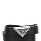 Saffiano Leather Belt - Black