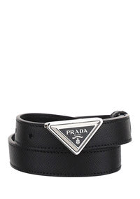 Saffiano Leather Belt - Black