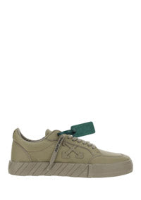 Low Vulcanized Calf Leather Sneakers - Military Green