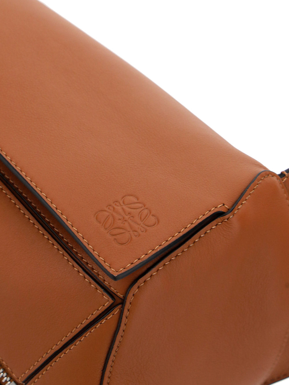 Small Puzzle Bumbag in Classic Calfskin - Tan