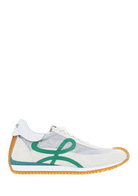 Flow Runner in Technical Mesh and Suede - Green