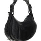 Le Cagole XS Shoulder Bag Crocodile Embossed - Black