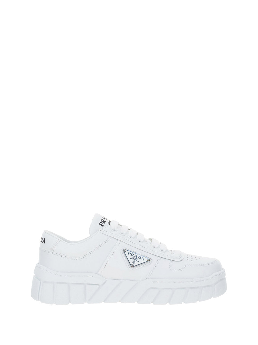 Perforated Leather Sneakers - White.