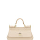 Small Sicily Bag in Dauphine Calfskin - Nude