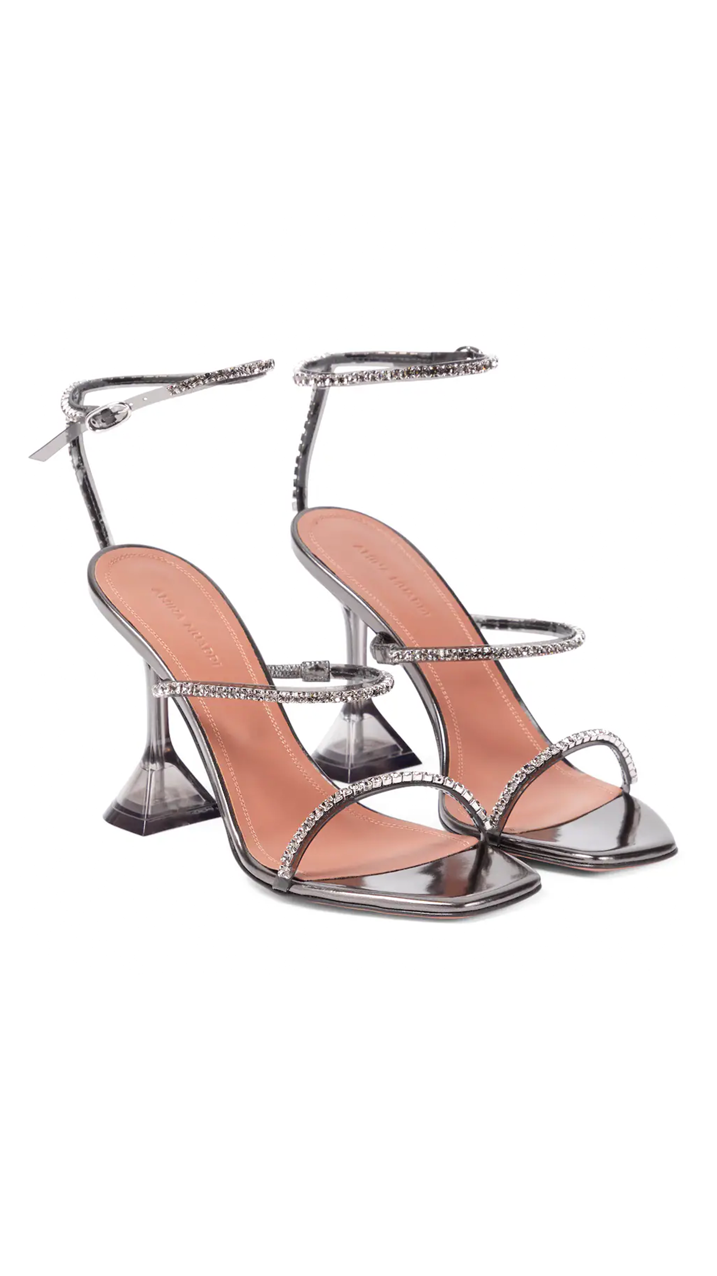 Gilda Glass Sandal - Dark Grey