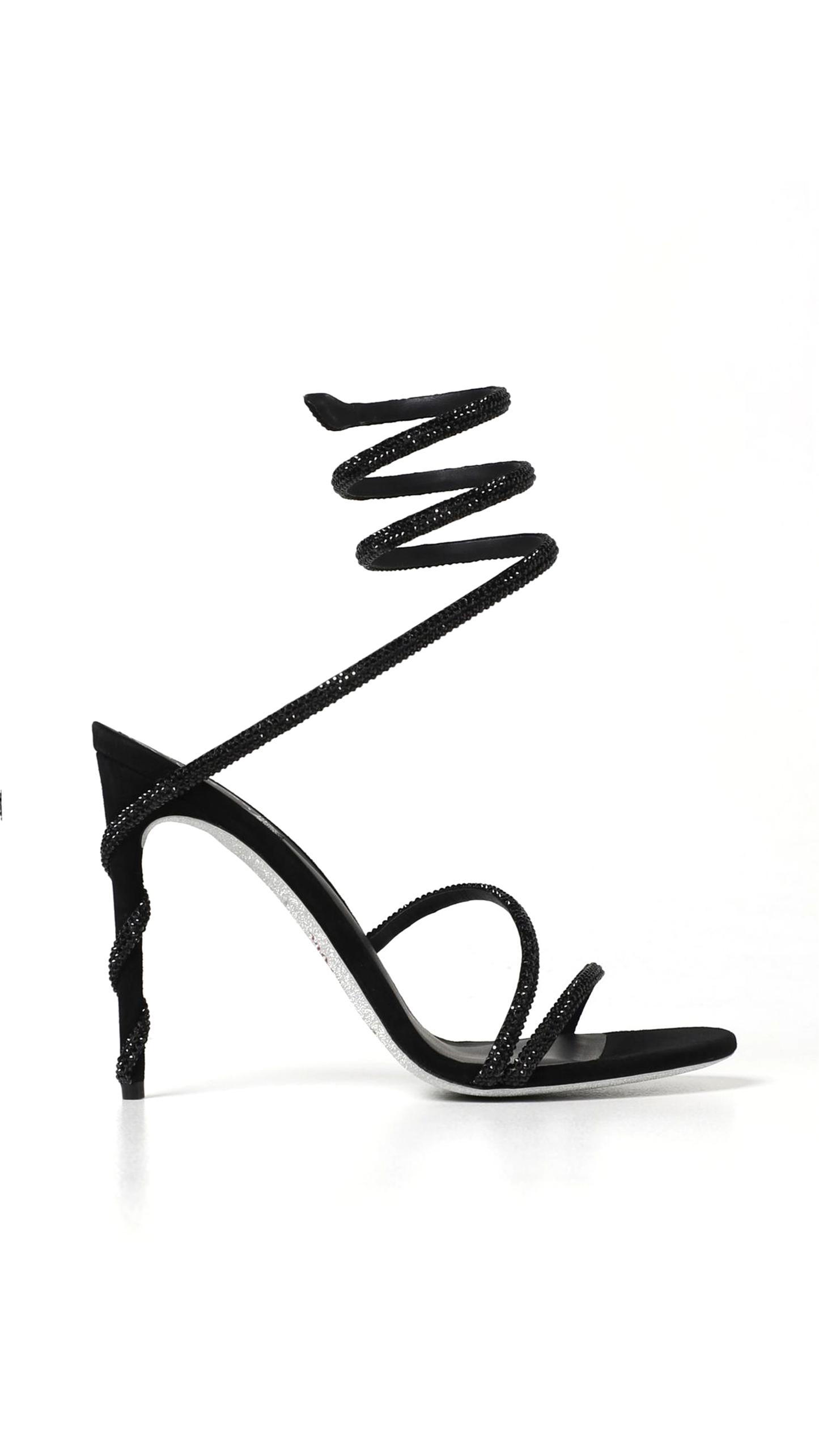 Margot Swarovski Sandal Jewel - Black