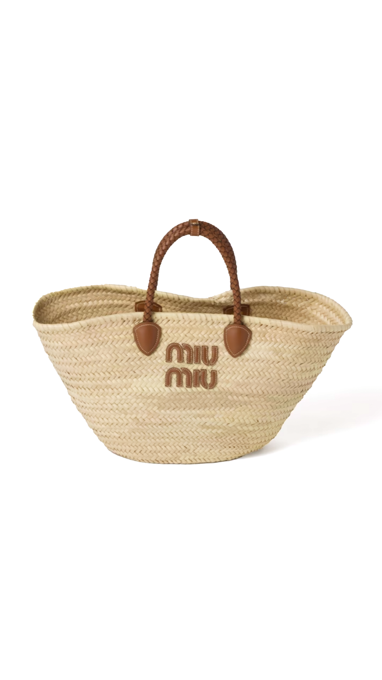 Palmetto Handbag - Beige/Cognac