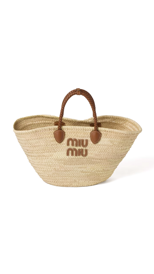 Palmetto Handbag - Beige/Cognac