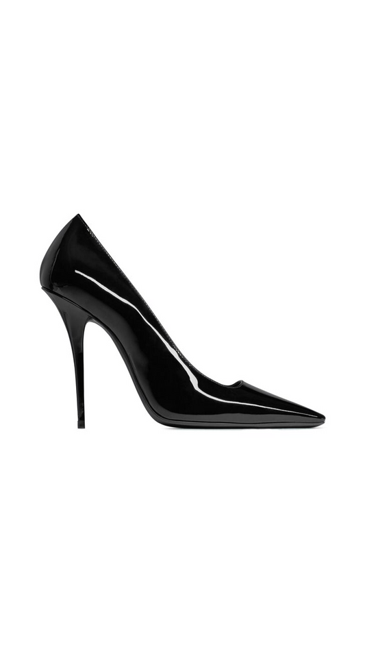 Blade Pumps in Patent Leather - Black